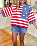 Independence Day Striped Top