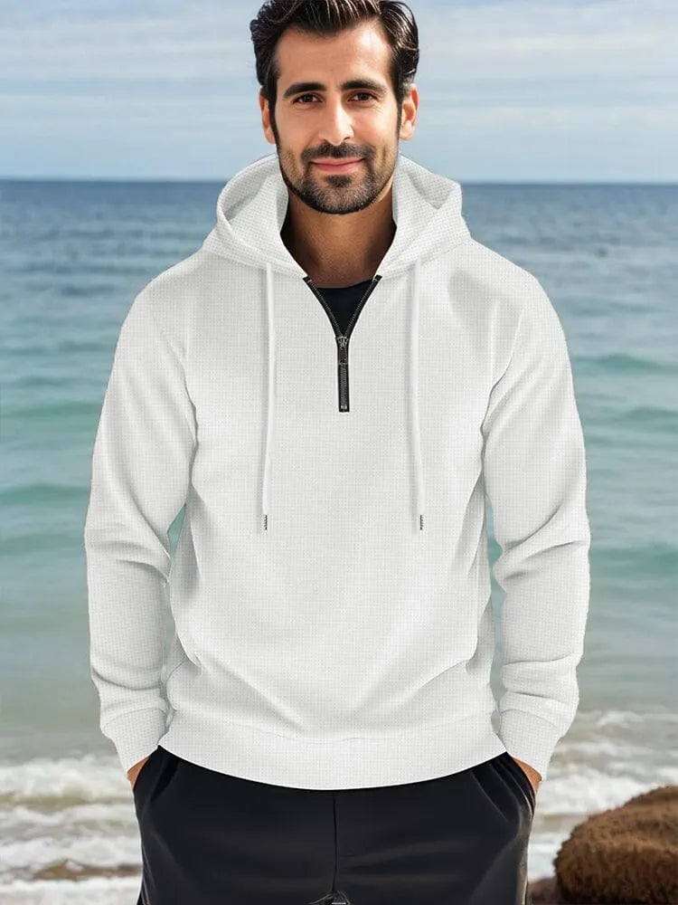Athleisure Comfort Waffle Hoodie