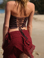 Festival Yoga Halter Top, Tribal Burning Man Style, Pixie Fairy Boho Elven Clothing
