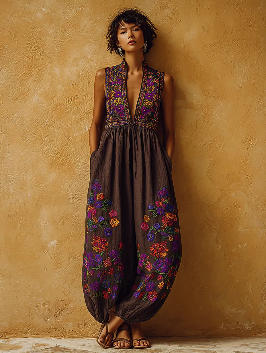 Women's Soft Casual Fashion Purple Jumpsuit