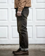 Vintage Black Denim Straight©\Leg Jeans
