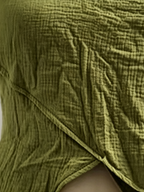Braided Halter Neck Asymmetric Cotton Linen Top