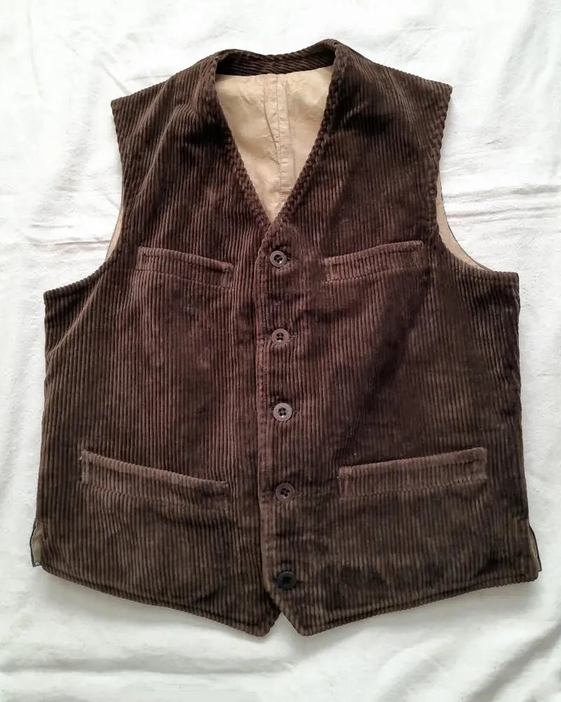 Vintage Brown Wide©\Wale Corduroy Vest