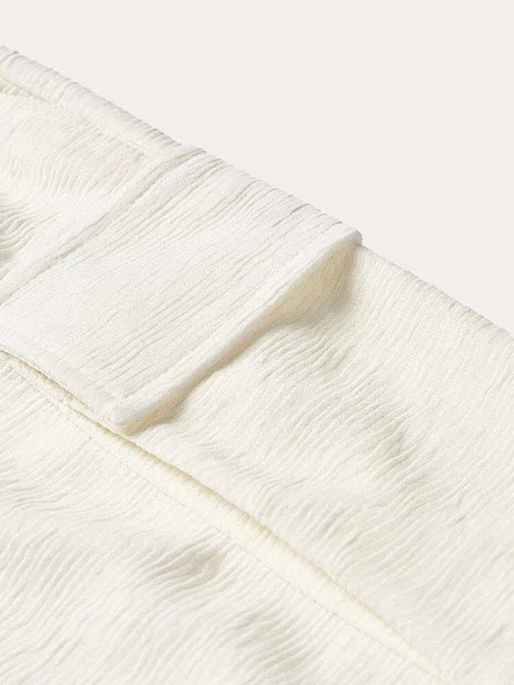 Leisure Texture 2-Piece Shirt Set