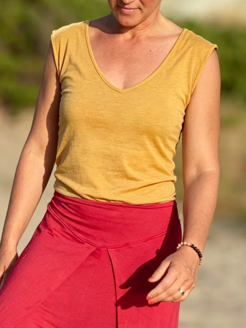 Sleeveless V-Neck, Gift for Her, Nature Lover
