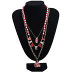 Football Helmet Stacking Design Necklace