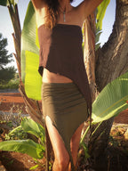 Plain Versatile Viscose Mini Skirt Legging Cover, also Triangle or Bandeau Top
