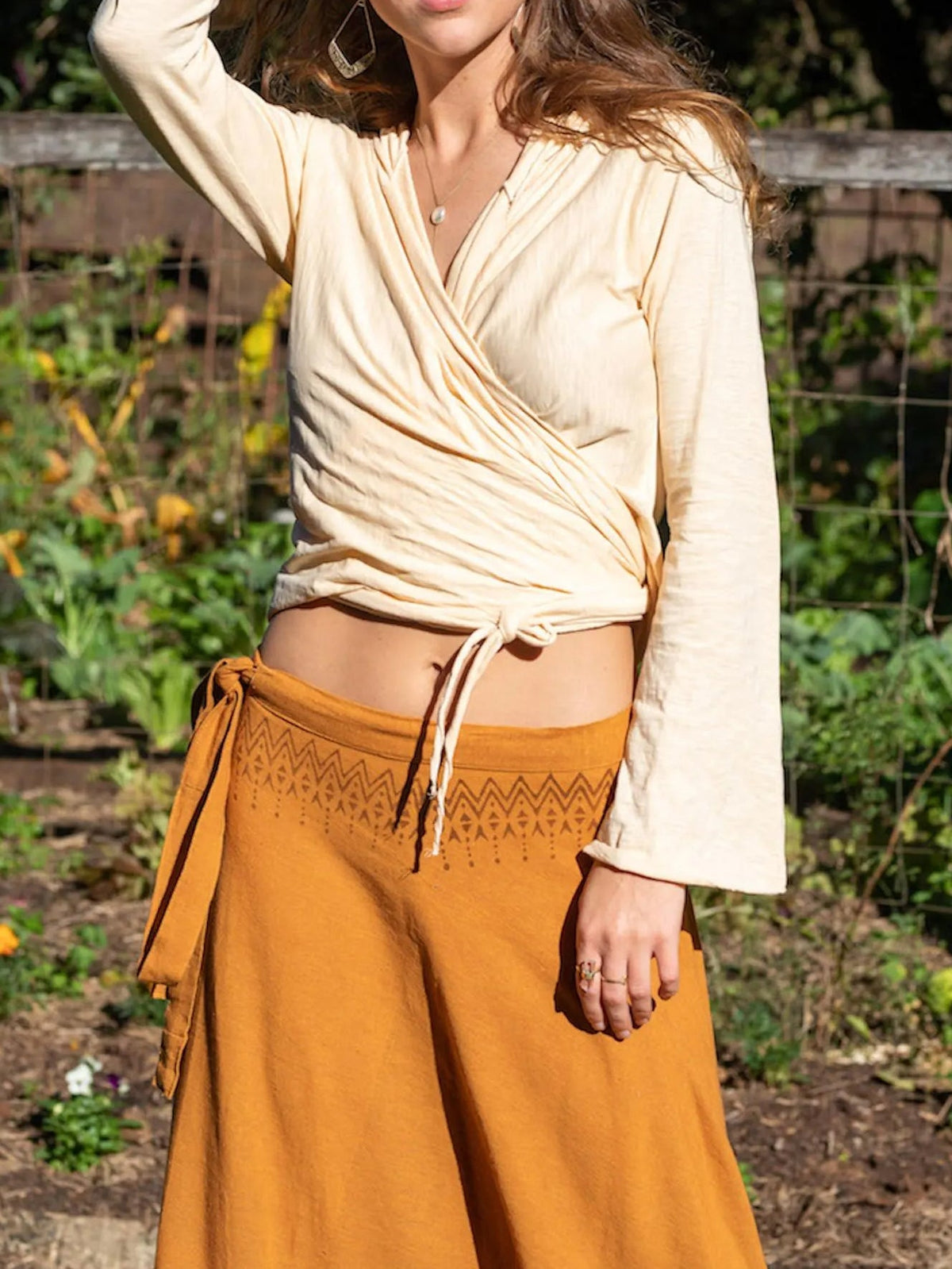 Festival Clothing, Hippy Women Top, Wrap Fairy Blouse, Wrap Hoodie Top