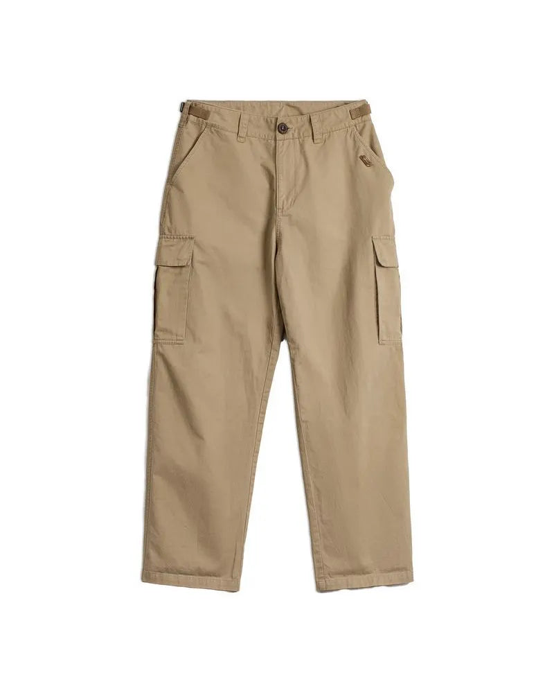 Vintage Khaki High©\Rise Straight Military Cargo Trousers