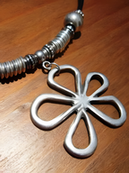Vintage Flower Pendant Necklace