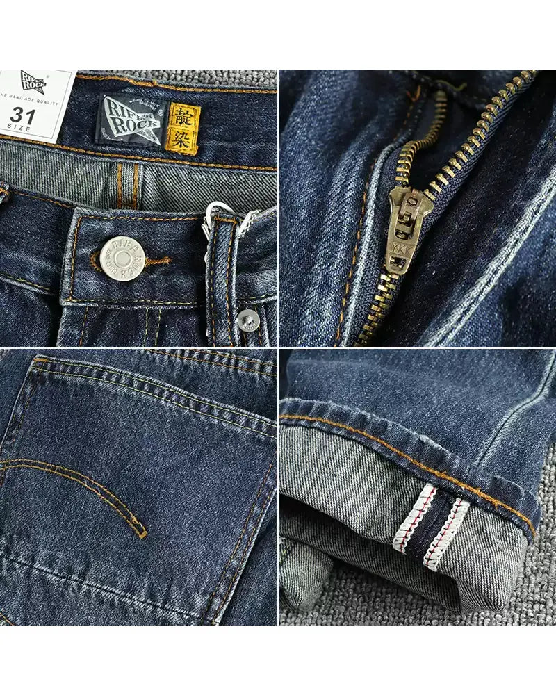 Vintage Faded©\Indigo Denim Jeans