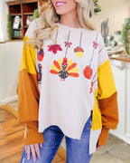 Thanksgiving Turkey Sequined Sweatshirt