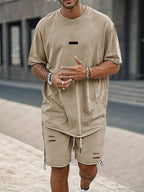 Athleisure Loose Fit T-Shirt Shorts Set