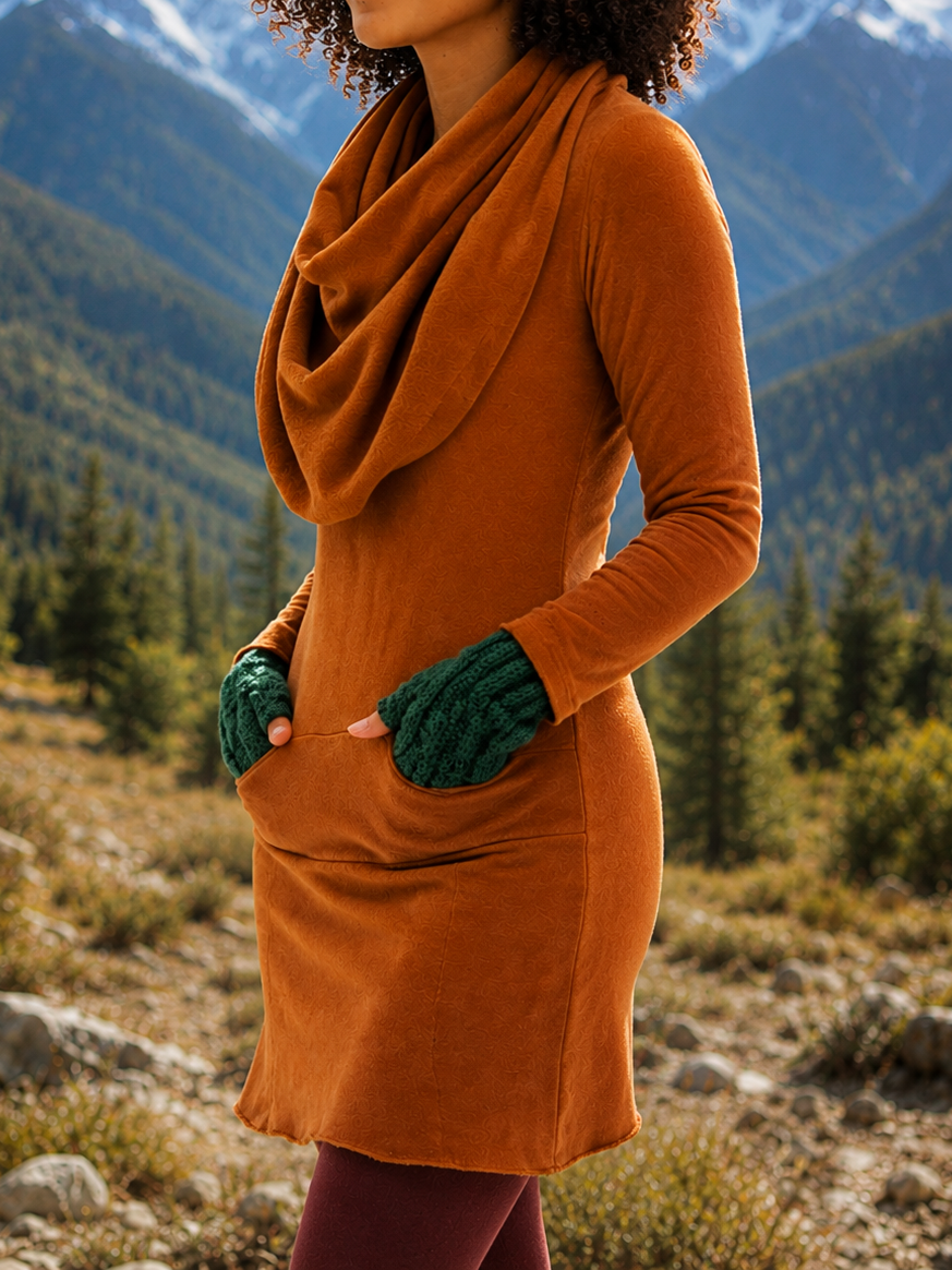 Super Cowl Darjeeling Simplicity Mini Dress