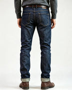 Vintage Dark Indigo Straight©\Leg Denim Jeans