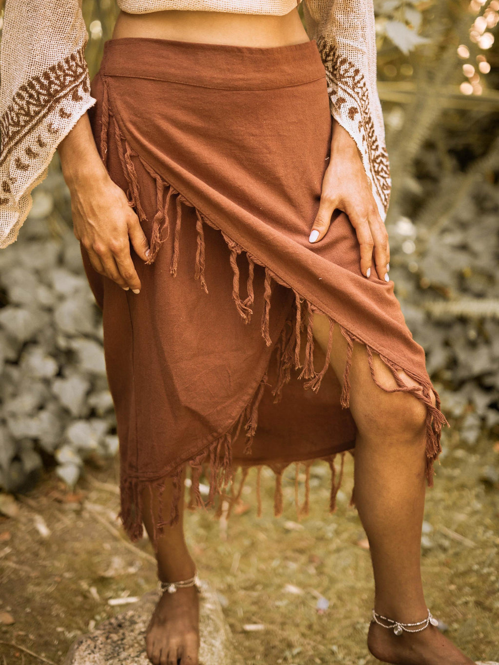 Tribal Skirt - Women's Bohemian Wear - Cotton