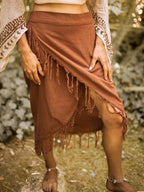 Tribal Skirt - Women's Bohemian Wear - Cotton