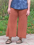 Vintage High-Waist Cropped Wide Leg Pants