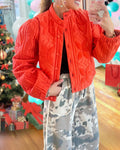 Unique Floral Quilted Jacket