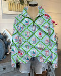Mahjong Waffle Half-Zip Sweatshirt