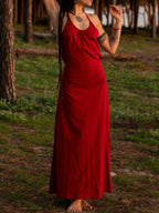 Boho Maxi Dress: Elven Fairycore Festival Clothing