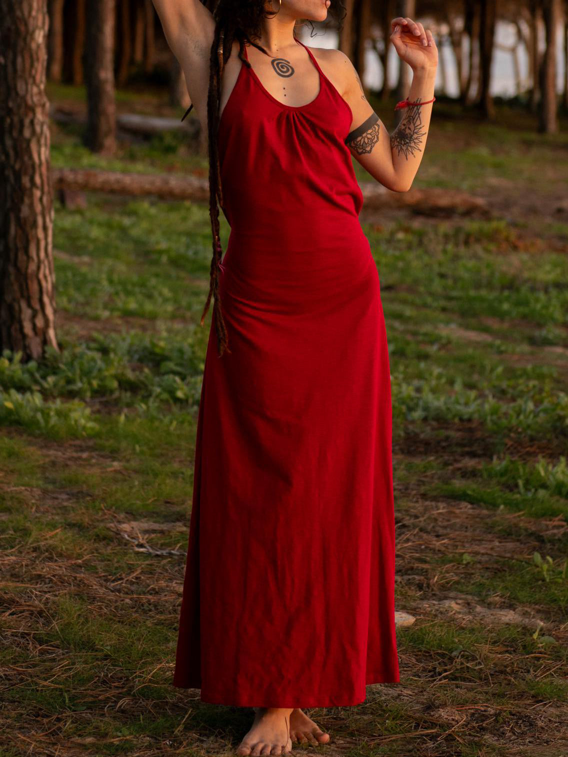 Boho Maxi Dress: Elven Fairycore Festival Clothing