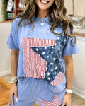 Independence Day Star Distressed T-Shirt