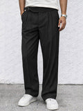 Smart Casual Stripe Straight Leg Pants