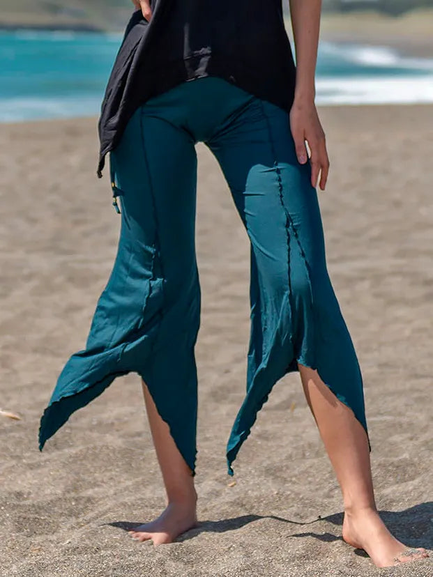 Pointy Pixie Pants: Boho Festival Leggings - Psytrance Tribal Style