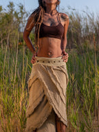 Cotton Wrap Skirt ¨C Bohemian Festival Clothing
