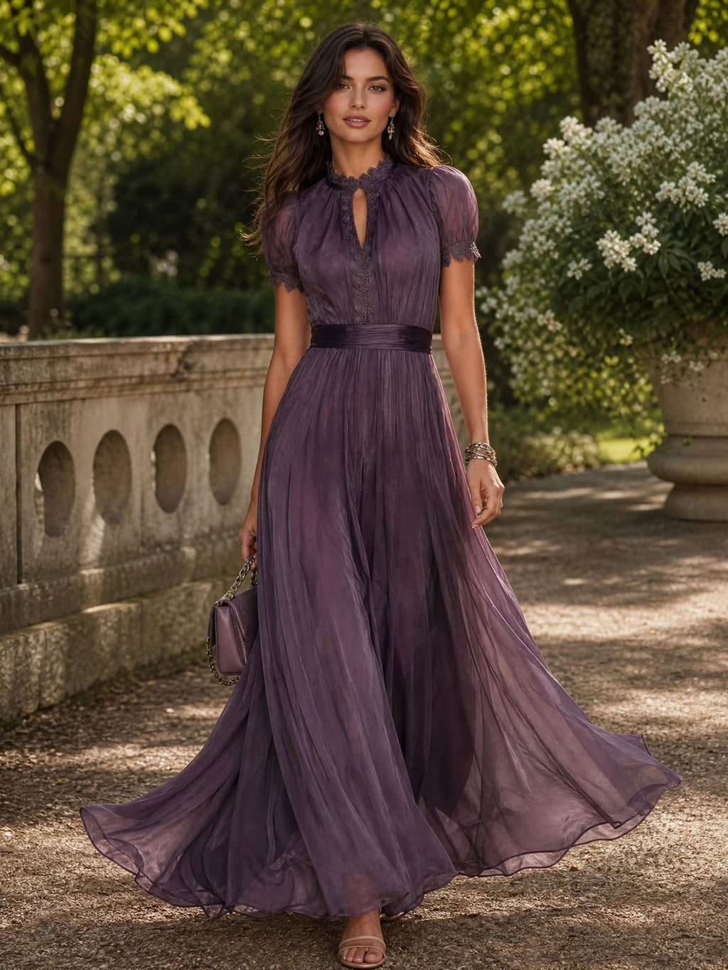 Lamberty Chiffon Maxi Dress