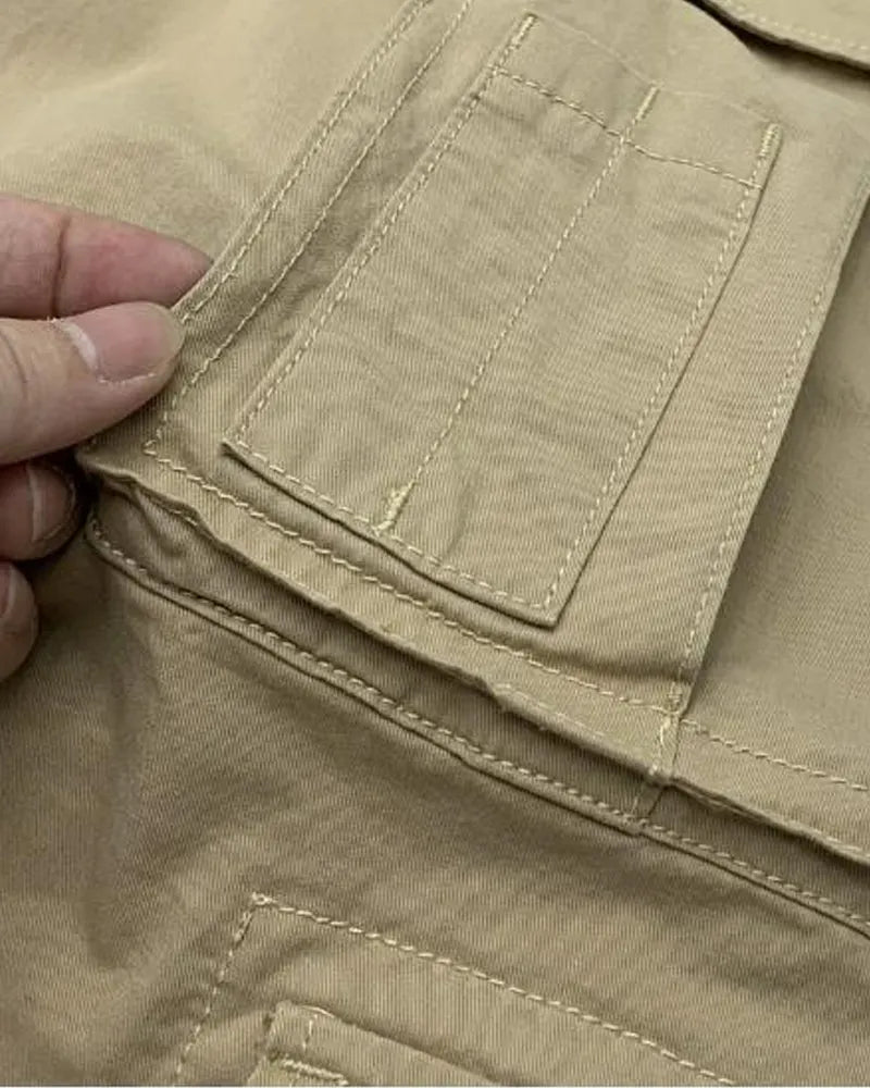 Vintage Stacked Multi Flap Pocket Cargo Trousers