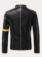 Stand Collar Punk Leather Jacket