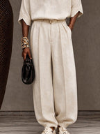 Minimalism Natural 100% Cotton Matching Set