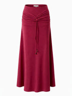 Luna Skirt Maroon Red