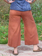 Vintage High-Waist Cropped Wide Leg Pants