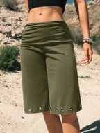 Women's Summer Casual Vintage Metallic Sequin Low Waist Mini Shorts