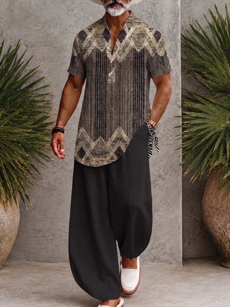 Fashion Comfort Printed Loose Fit Matching Set