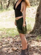 Beach Tank Top, Holiday Wear, Bohemian Halter Top, Open Back Top