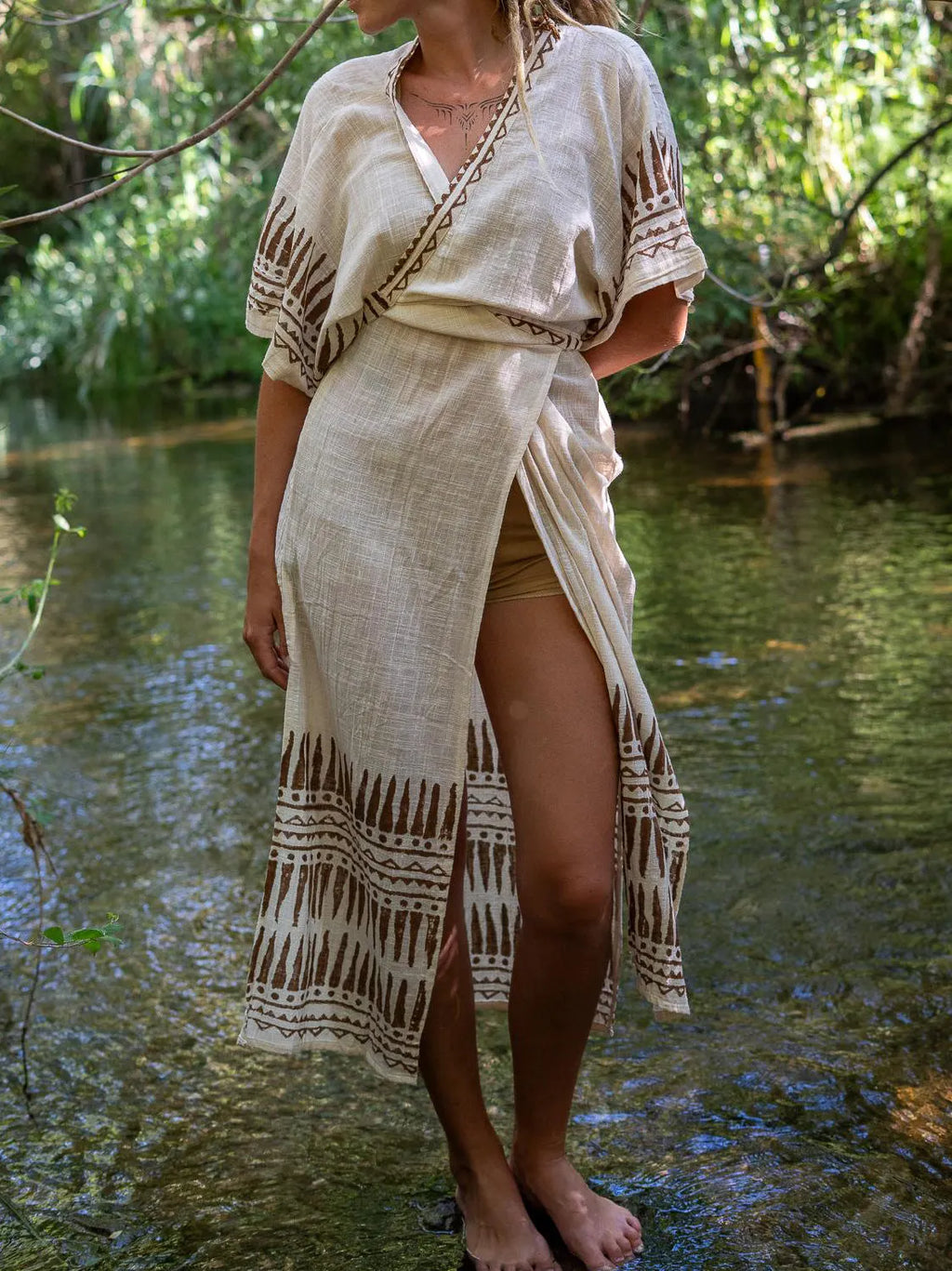 Cotton Kimono ¨C Print Long Kimono