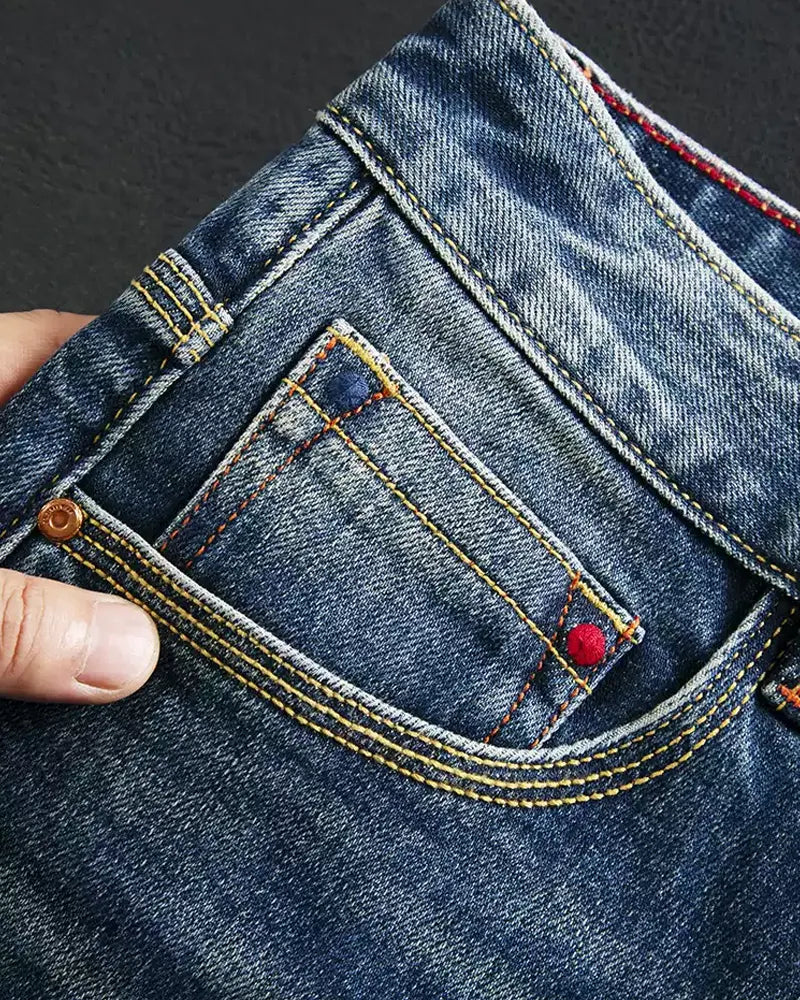 Vintage Deep©\Indigo Washed Denim Jeans
