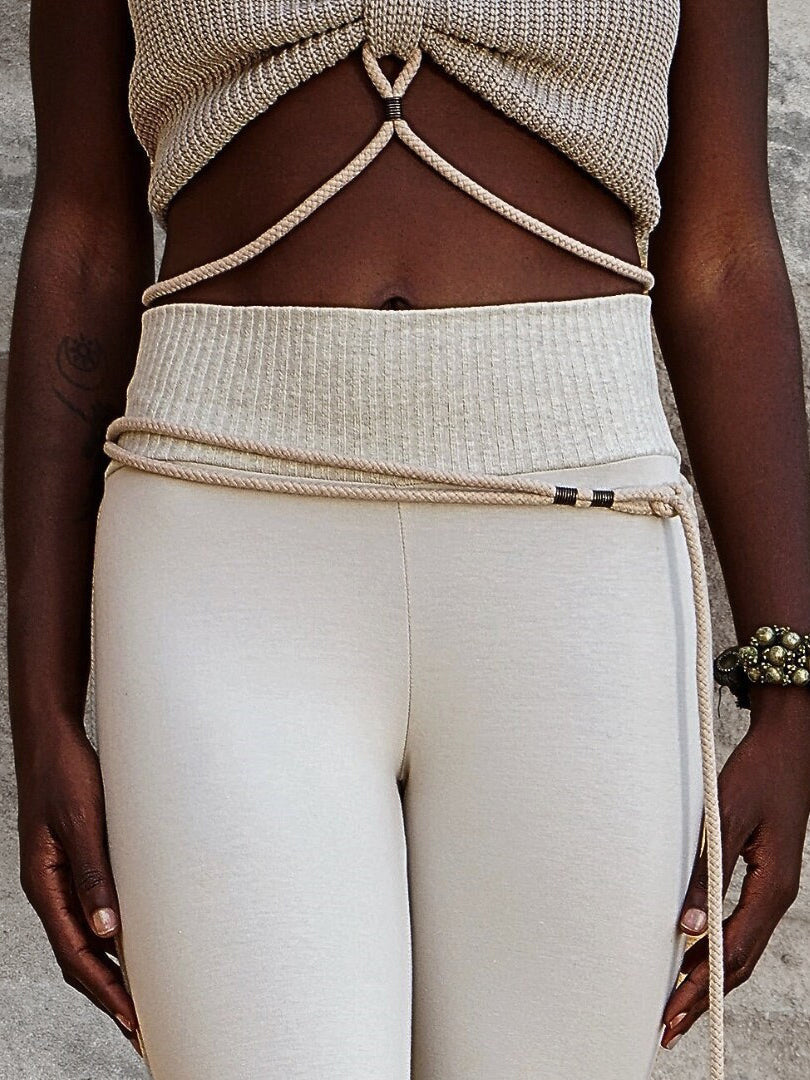 Leggings with Rope~Yoga Leggings~Earthy Alternative clothing