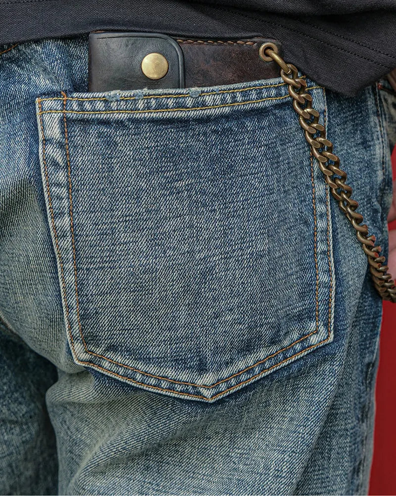 Vintage Light Blue Straight©\Leg Denim Jeans