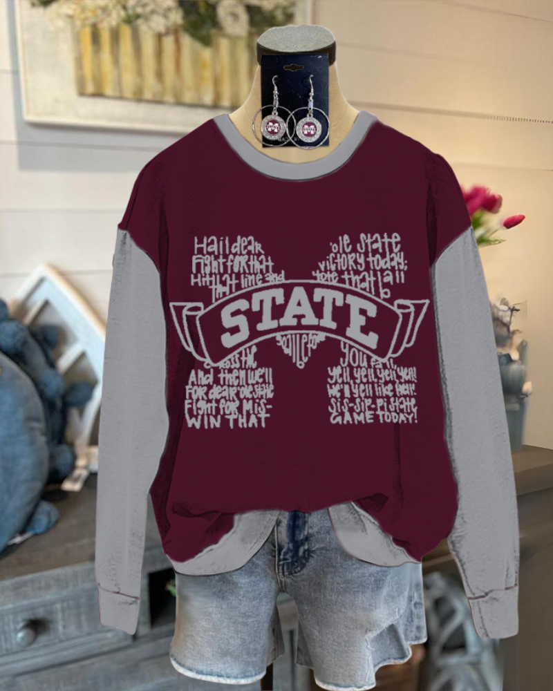 State Crew Neck Sweatshirt