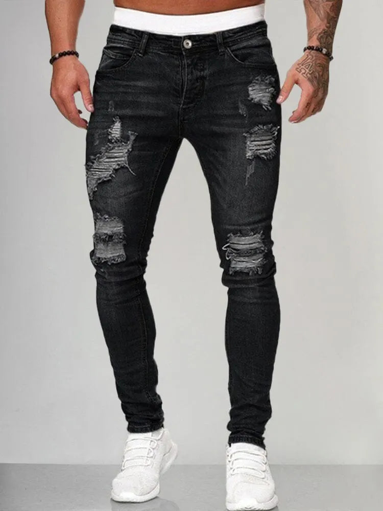 Slim Fit Torn Jeans
