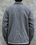 Vintage Navy White Hickory Stripe Cargo Chore Jacket