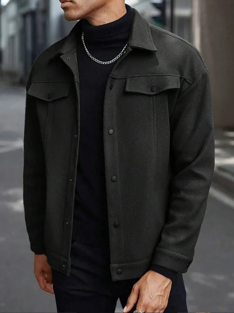 Casual Stylish Button Down Lapel Jackets