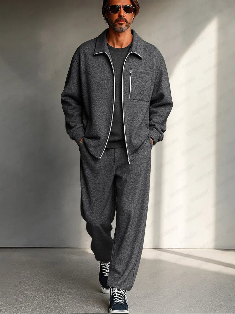 Athleisure Comfort Jacket Pants Set
