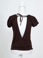 Boho Backless Halter Top, Festival Style
