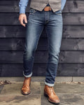 Vintage Blue Denim Skinny Jeans